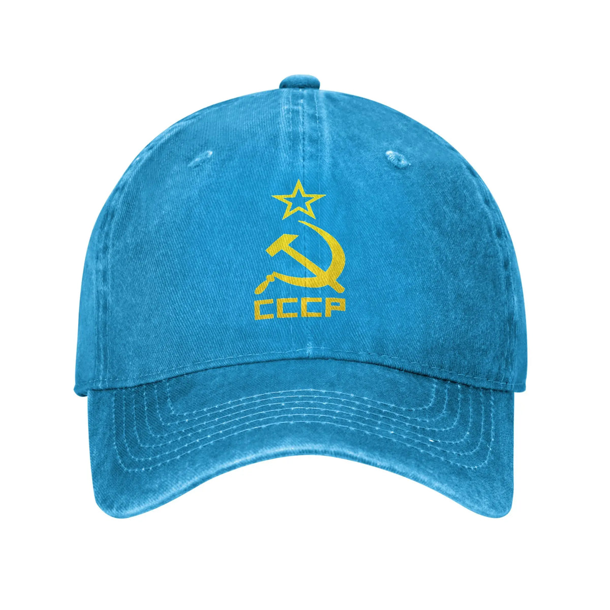 Russia CCCP USSR Soviet Union Adult Retro Cowboy Washed Baseball Caps Sunscreen Hat Girl Rock Snapback Cap