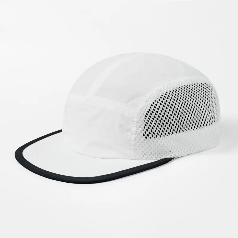 Ultralight 5 Panel Mesh Cap Dry Quick Breathable Running Cap