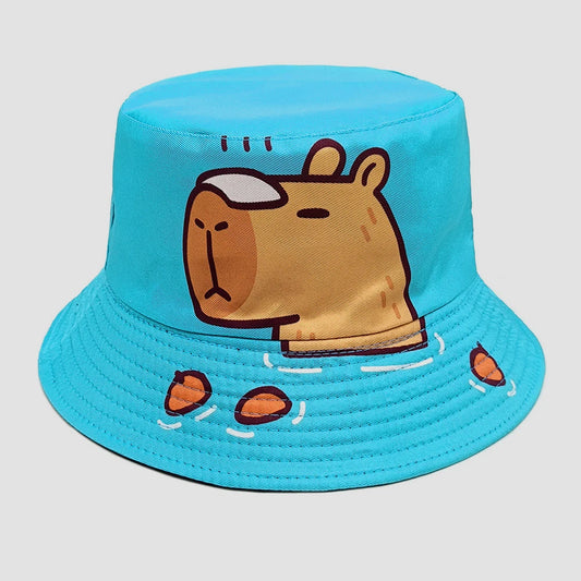 Cartoon Capybara Bucket Hat