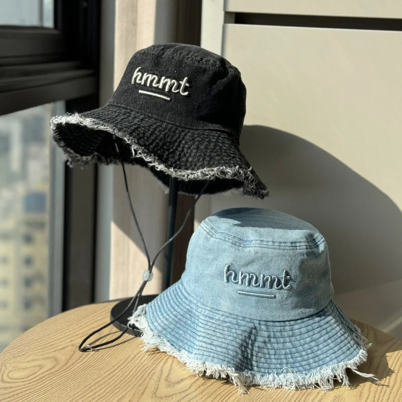 Vintage Washed Denim Bucket Hat