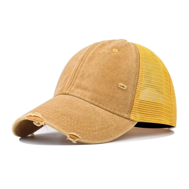 Distressed Baseball Cap Dad Hats For Men Women Vintage