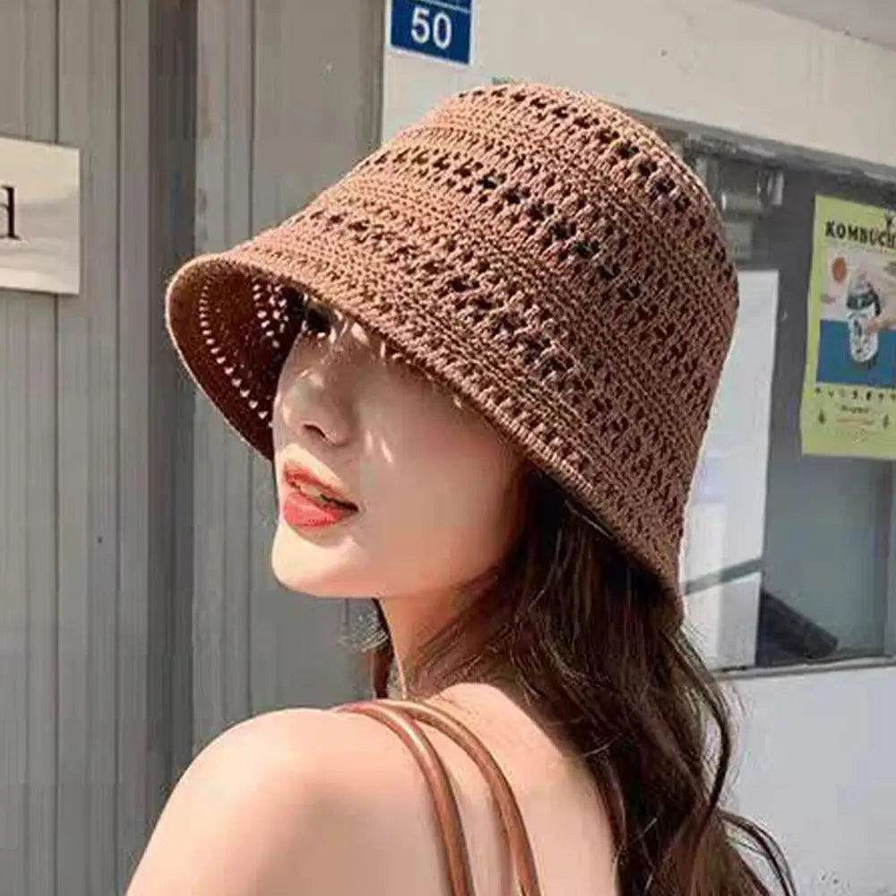 Summer Fashion Wide Brim Bucket Hat For Women
