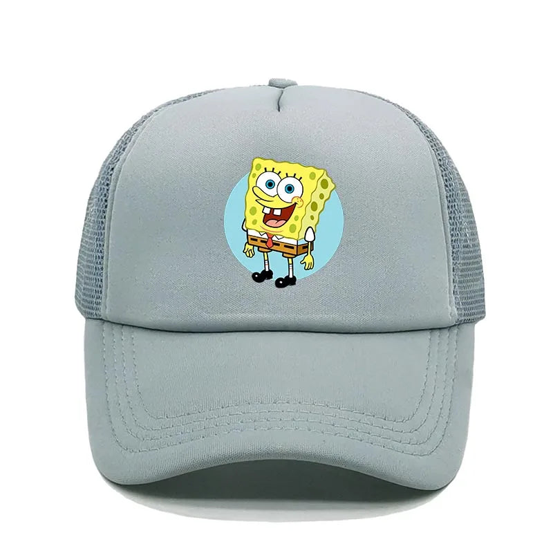 Fashion Cute SpongeBobs Print Baseball Cap Cartoon Men Women Summer