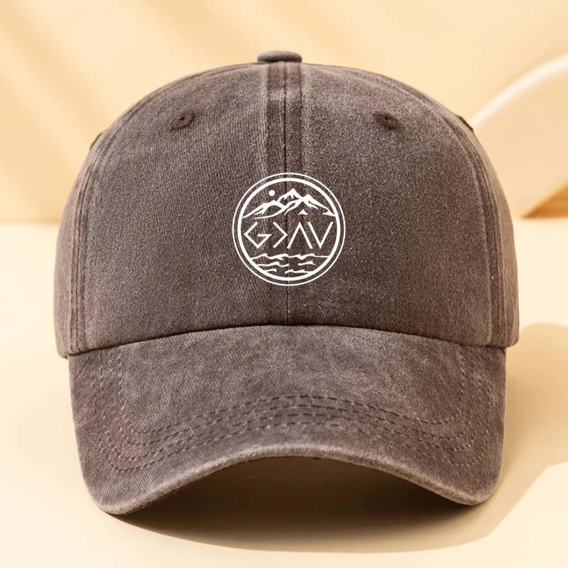 A Fashionable Letter Printed Baseball Cap, Versatile Outdoor