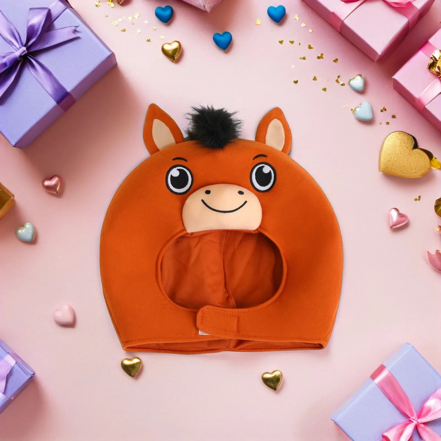 Year Of The Horse Headgear Cartoon Horse Hat For Party Photo Booth Cosplay