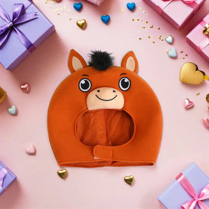 Year Of The Horse Headgear Cartoon Horse Hat For Party Photo Booth Cosplay