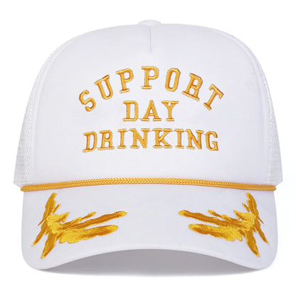 Unisex Drinking Letter Embroidery Baseball Net Caps Spring Summer