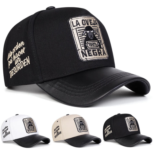 Unisex LA Oveja Negra Letter Embroidery Baseball Caps Spring and Autumn Sports Cap