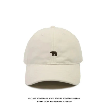 Cartoon Polar Bear Embroidery Baseball Cap For Women Men