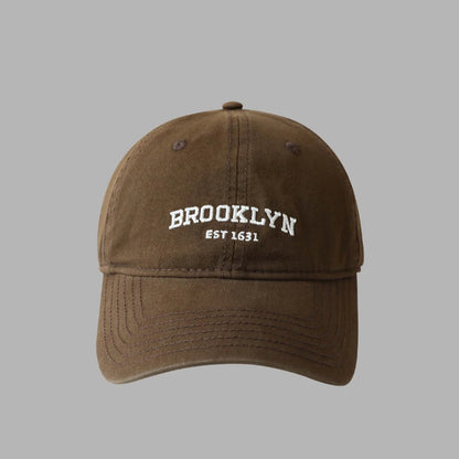 Retro Embroidery Letter Baseball Caps for Women Men