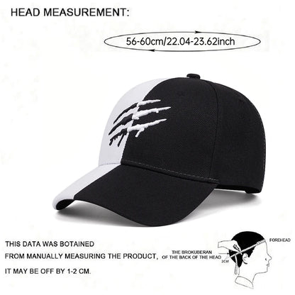 Personalized Pop Baseball Hat Claw print Embroidery Street Pop Hip Hop Hat
