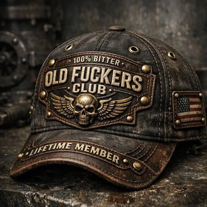 Skull Printed Letter Baseball Cap Men Women