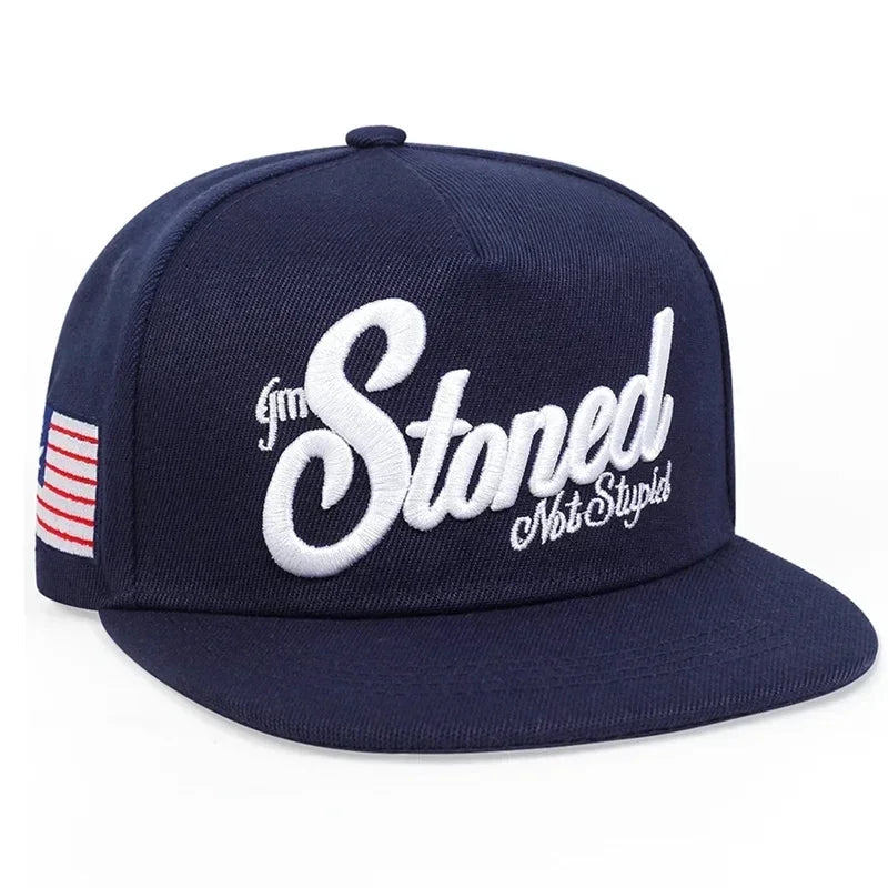 Unisex Stoned Letter Embroidery Baseball Hats Spring Autumn Outdoor Adjustable Casual Hip Hop Trucker Caps Sunscreen Hat