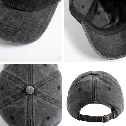 Cute Cartoon Animal Character Graphic Baseball Cap Vintage Washed Adjustable Unisex Dad Hat Casual Gift