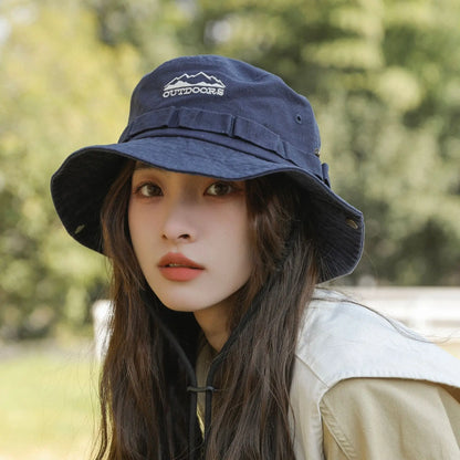 Cotton Stone-Washed Bucket Caps Safari Hats