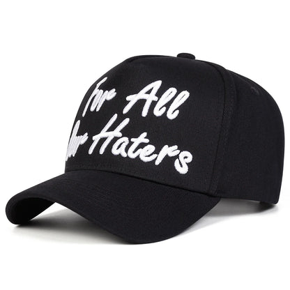 Unisex For All Our Haters Embroidery Baseball Caps Spring Autumn