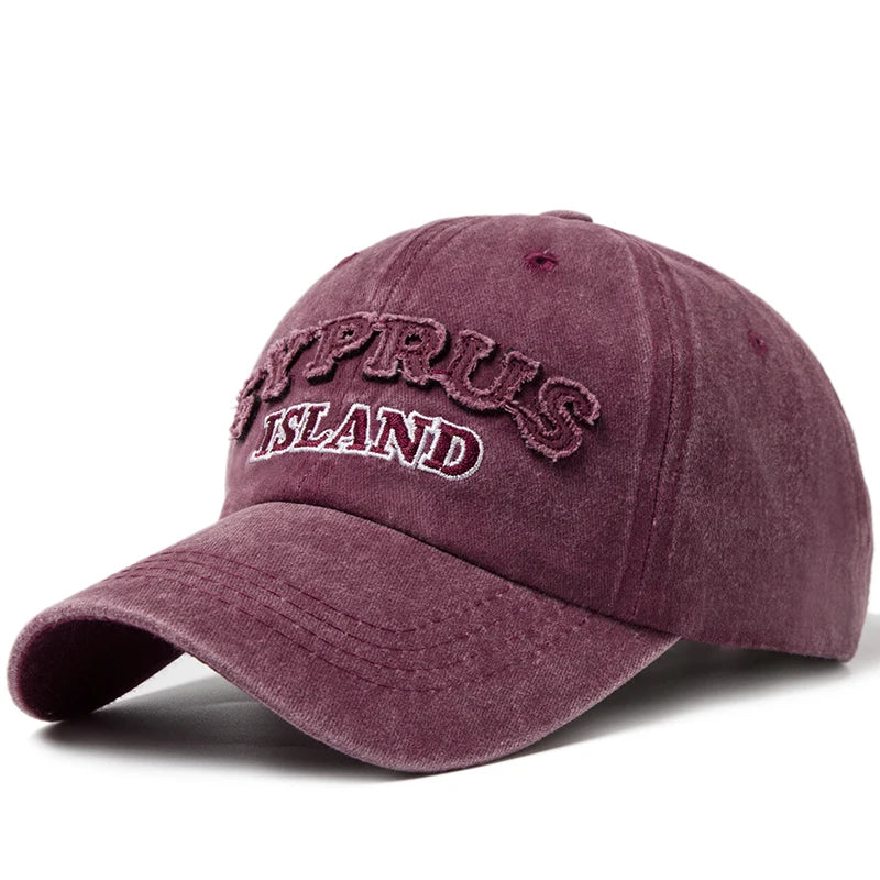 Washing Retro Style Baseball Cap For Men
