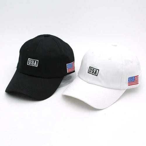 New Simplicity Hats American Flag USA Letters Embroidery Baseball Caps Men And Women