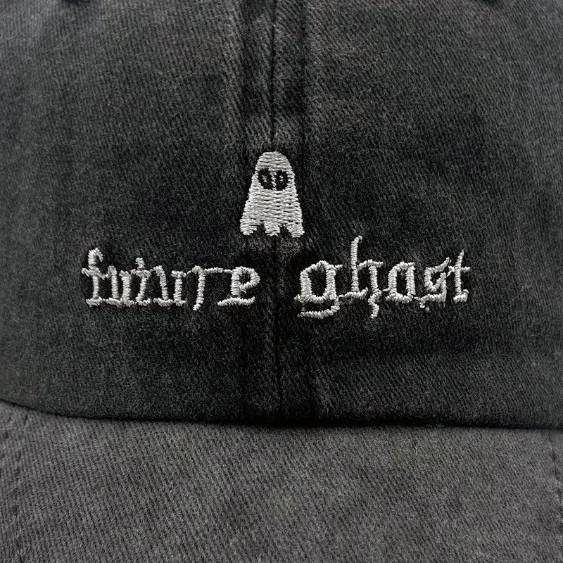 Summer Autumn Future Embroidery Ghost Hip Hop Sunshade Baseball Cap