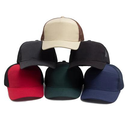Fashion Hip Hop Mesh Caps Summer 7 Panel Men's Baseball Cap