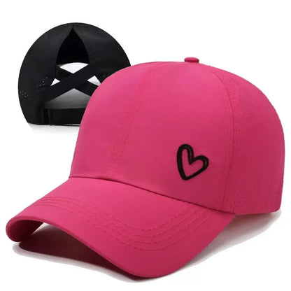 Criss Cross Ponytail Hat Quick Drying Baseball Cap