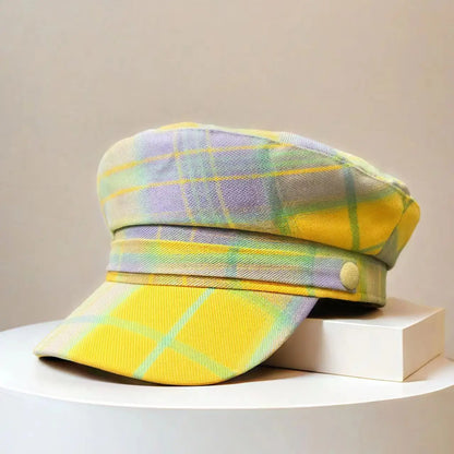 New Sweet Yellow Polyester-Cotton Captain Hat