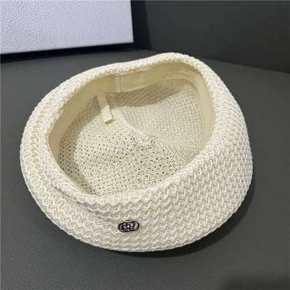 Black Beret Hat For Women - Japanese Style Slimming Face Fashion Cap
