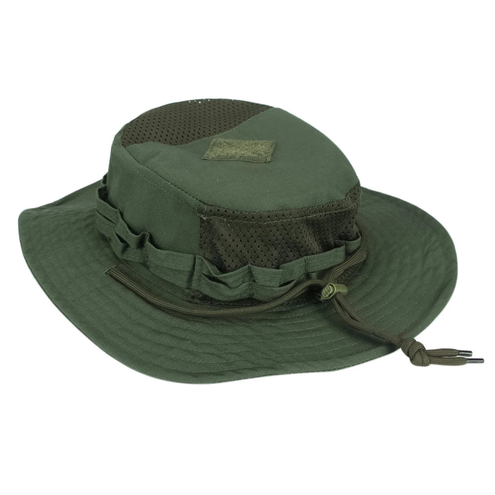 Camo Boonie Hat Sunscreen Breathable Bucket Hat Men's Outdoor