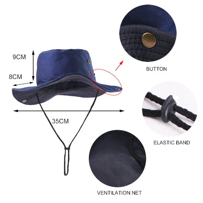 Outdoor Fishing Hiking Breathable Umbrella Cap