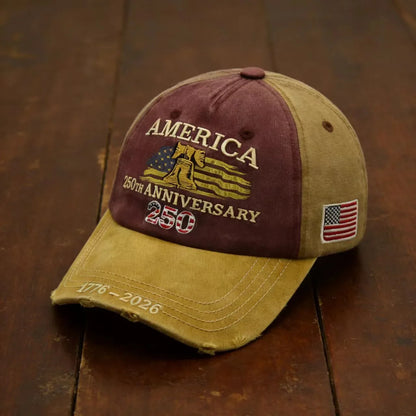 Outdoor Sports Baseball Cap Embroidery American Eagle Head 250th Anniversary Cap Shade Cap
