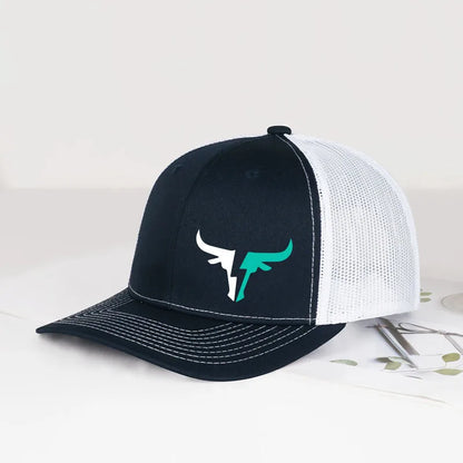 Bulls Logo Printed Mesh Cap Lightweight Breathable Adjustable Sun Hat Unisex Casual Cap