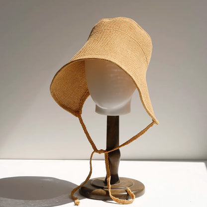 Women Summer Hat Weave Sun Hat Travel Cap