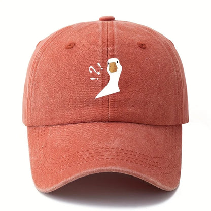 Cute Duck Pattern Printed Baseball Hat Outdoor Sunscreen Sports Leisure Travel