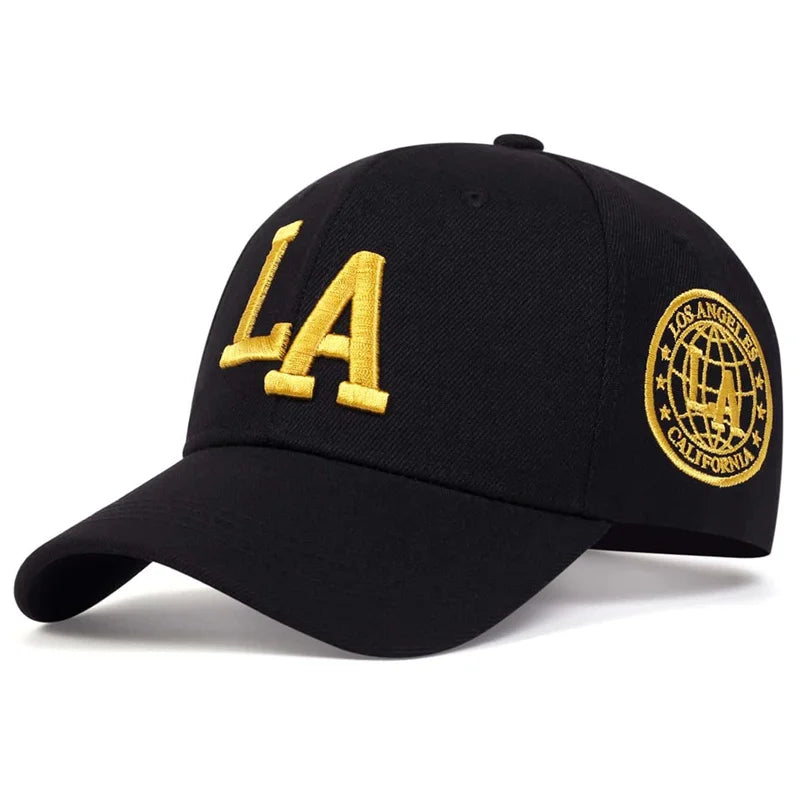 Unisex LA Letter Embroidery Baseball Caps Spring and Autumn Sports Golf Cap
