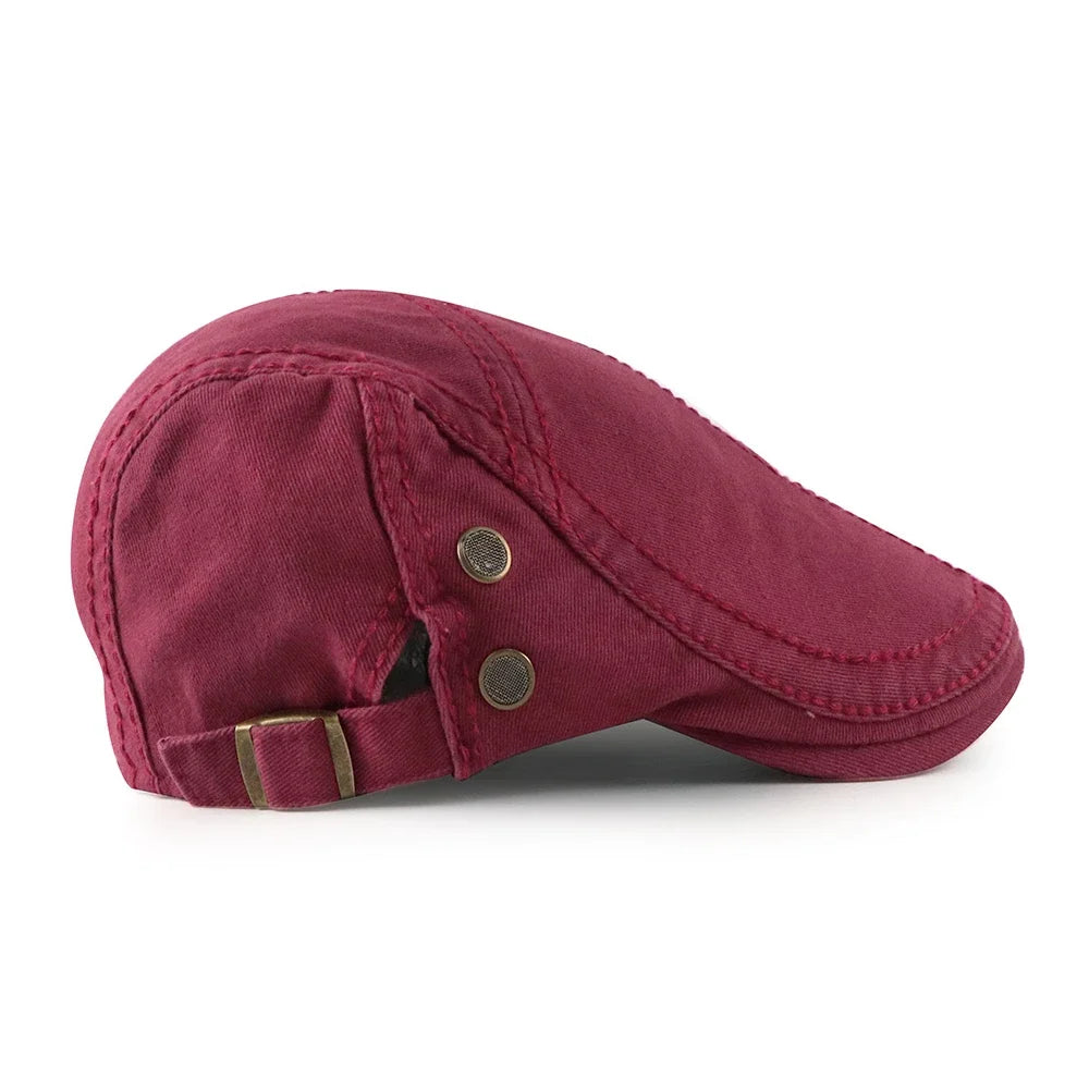 Top Level Men's Berets Hats Casual Cotton Newsboy Caps