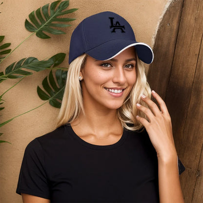1Packaged Trendy Versatile LA Letter Print Casual Baseball Cap Unisex