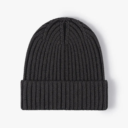 Men's Women Big Head Winter Brimless Head Wrapped Cotton Knit Cap