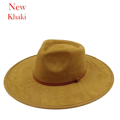 Suede Fedora Painting Felt Hats For Men And Women
