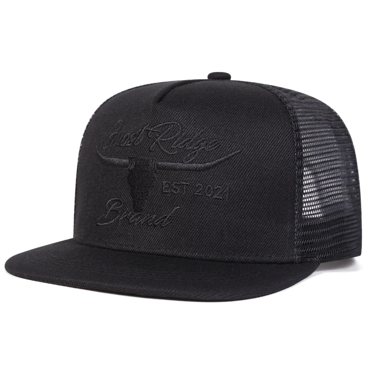 Unisex Bullhead Letter Embroidery Hip-hop Net Hats Spring And Summer
