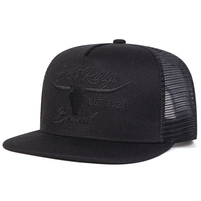 Unisex Bullhead Letter Embroidery Hip-hop Net Hats Spring And Summer