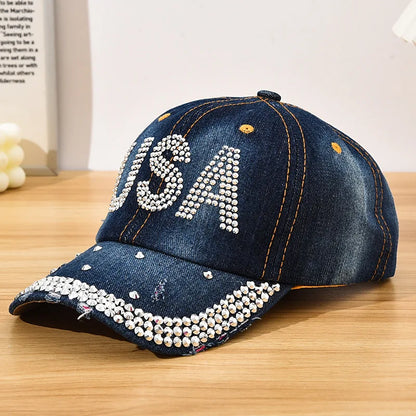 Diamond-Encrusted Baseball Cap
