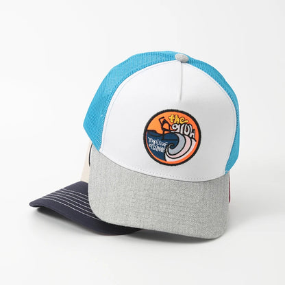 New Unisex Embroidered Trucker Hat For Men Curved Front Half Mesh Baseball Cap Patch Logo Breathable Mesh Back