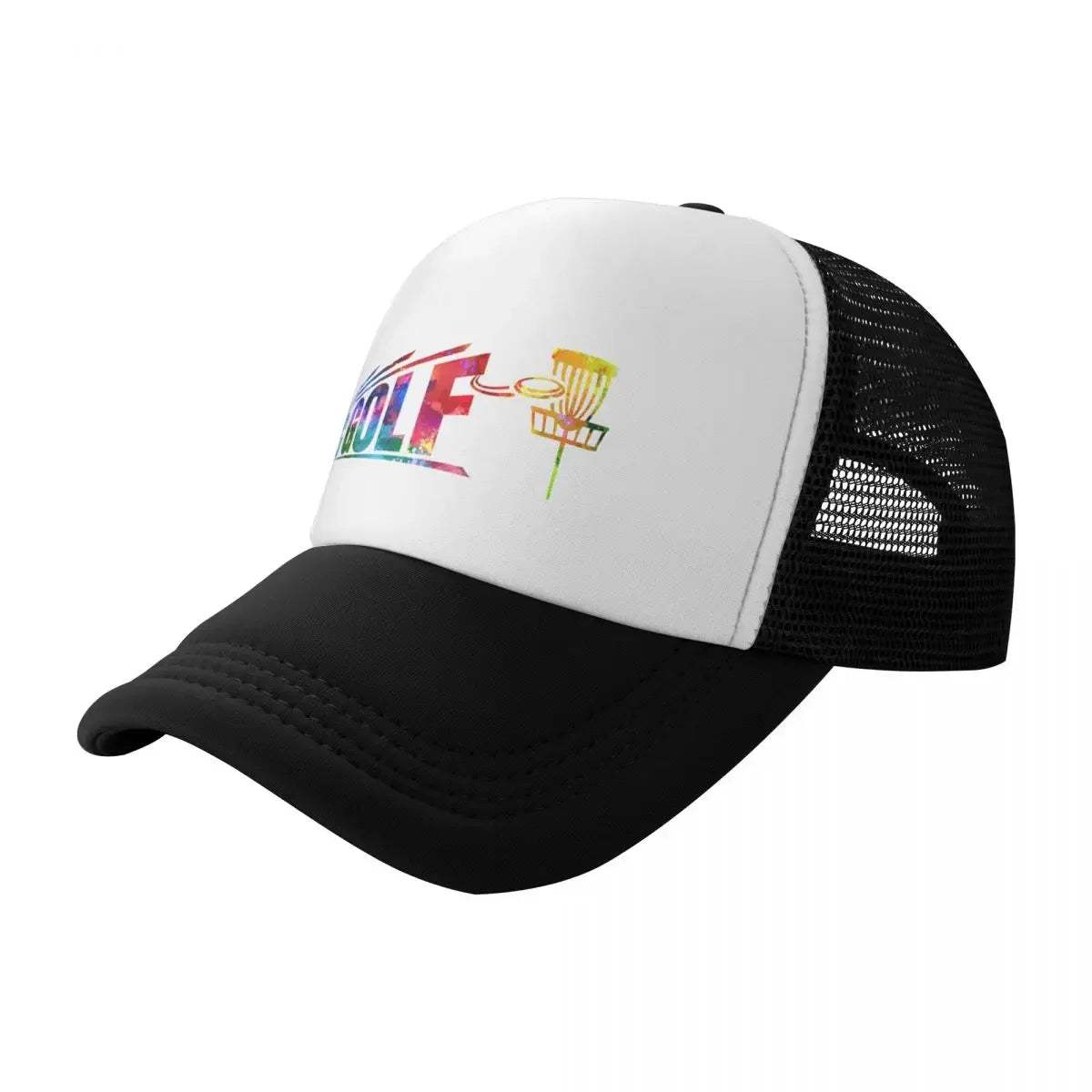 New Disc Golf Bigger Watercolor Baseball Cap