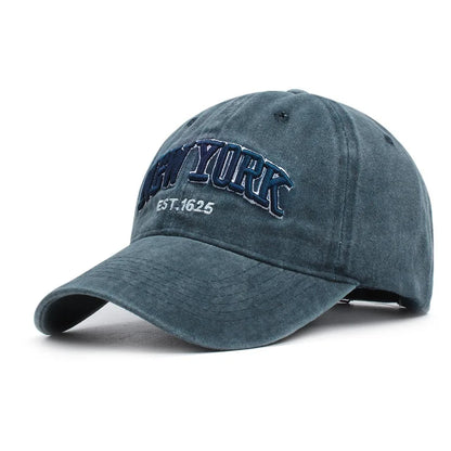 2025 New York Washed Cotton Cap Protection Casquette Dad Hat Outdoors Cap