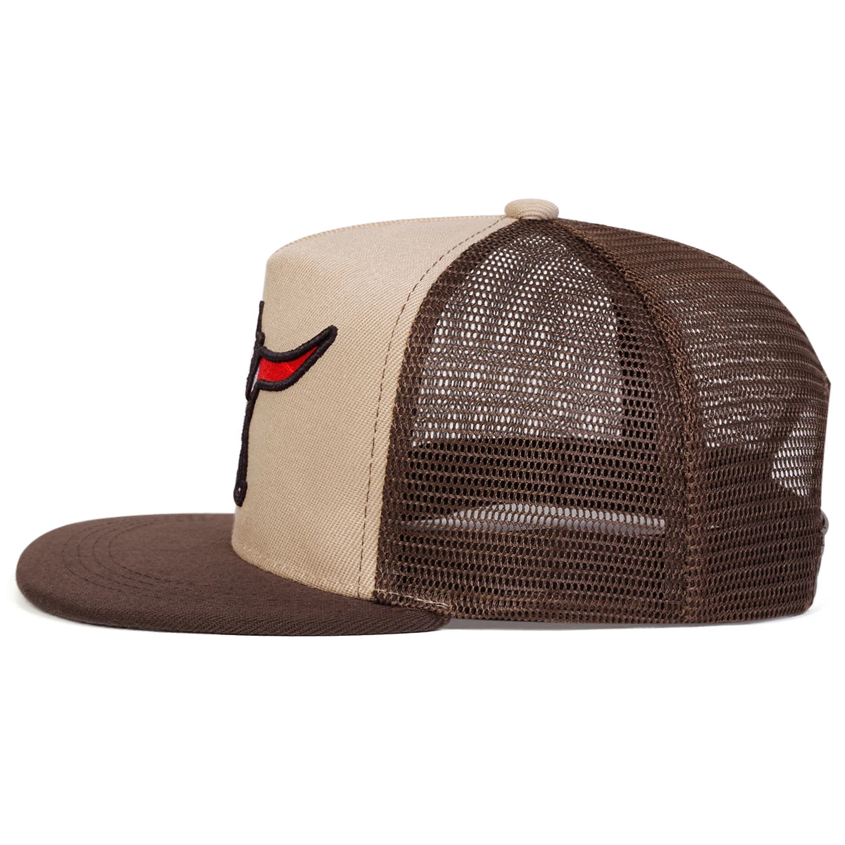 Unisex Ox Horn Embroidery Hip-hop Net Hats Spring Summer