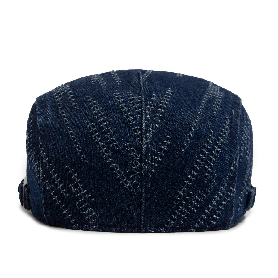 Denim Vintage Berets Men Women Newsboy Cap Summer Casual Cotton