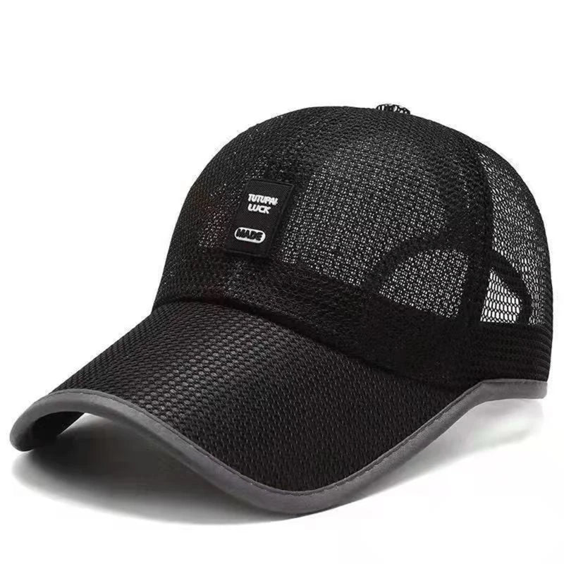 Summer Women Men Mesh Baseball Cap Solid Snapback