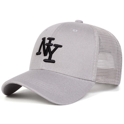 Unisex Letter Embroidery Baseball Net Caps Spring and Summer