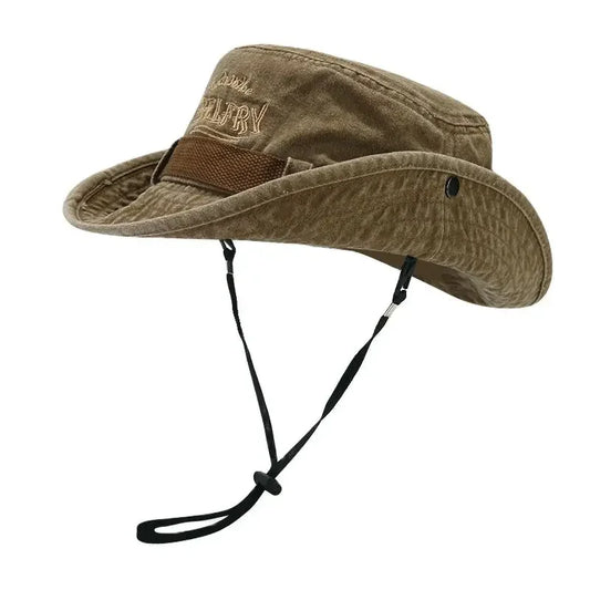 Four Seasons Cotton Letter Embroidery Bucket Hat Fisherman Hat Outdoor Cap for Men and Women