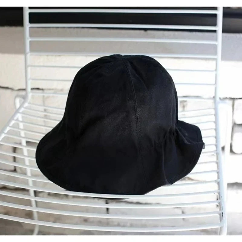Wide Brim Sun Hats For Women Panama Foldable Wrinkle Bucket Hat